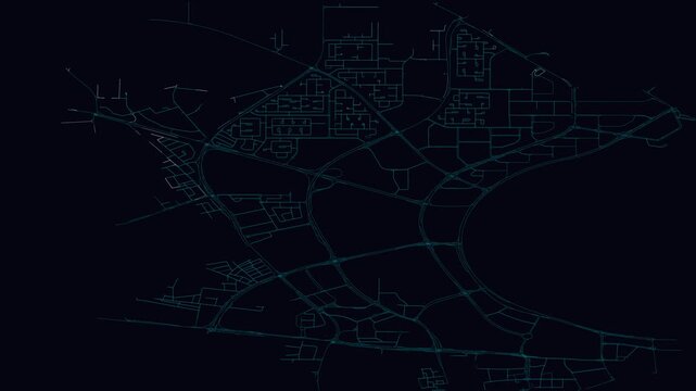 Doha, Qatar, City Infrastructure Expansion Animation, Urban Visualization Technology