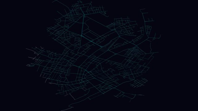 Copenhagen, Denmark, City Infrastructure Expansion Animation, Urban Visualization Technology