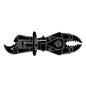 Hydraulic rescue tool silhouette bundle for jaws of life applications.