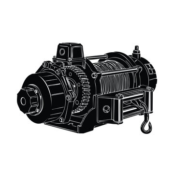 Winch silhouette set bundle mechanism for heavy lifting duty.