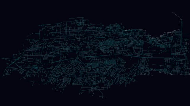 Aurangābād, India, City Infrastructure Expansion Animation, Urban Visualization Technology
