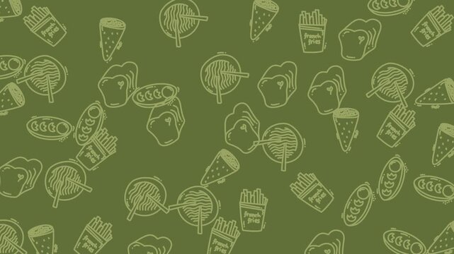 Dynamic Money Pattern Animation With Coins.
