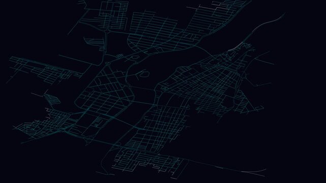 Ahvāz, Iran, City Infrastructure Expansion Animation, Urban Visualization Technology