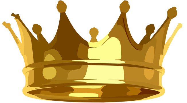 Golden crown symbolizing royalty and luxury in elegant design