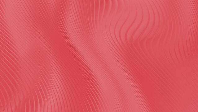 Red background, with wavy parallel, lines and soft, gradient shadows