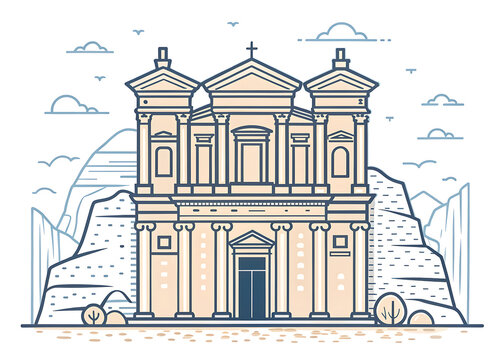 Minimal vector of Petra in Jordan