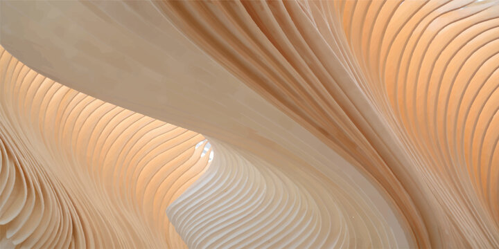 Abstract brown nature pattern featuring a macro textured sand dune wave and wooden timber grain design for a desert landscape background