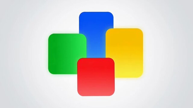 Google logo colorful square shapes.