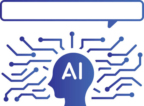 生成AI 人工知能 チャットボット AIチャット 吹き出し テクノロジー DX デジタル ビジネス イメージイラスト