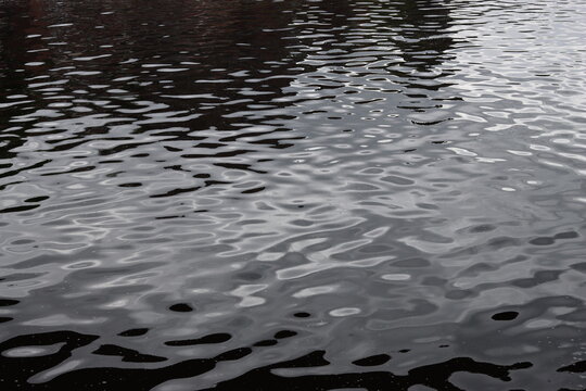 Gentle ripples on river water
