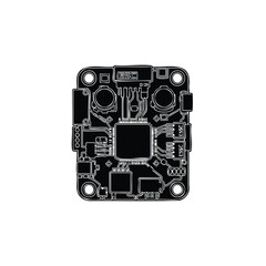 Fototapeta premium Silhouette ESC circuit board set bundle electronics for drone.