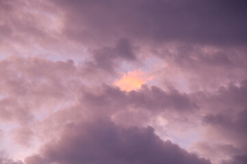 Obraz premium Abstract sunset and sunrise with clouds, Background.