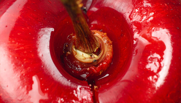 Close up cherry macro photography