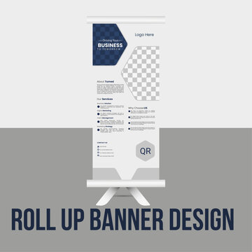Corporate Business Roll-up Banner Design Template for Agencies and Companies