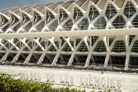 Futuristische Architektur der Stadt der K&uuml;nste und Wissenschaften in Valencia &ndash; modernes Wahrzeichen Spaniens