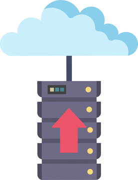 Digital data transfer symbolizes cloud computing, secure server connection, network infrastructure, modern technology.