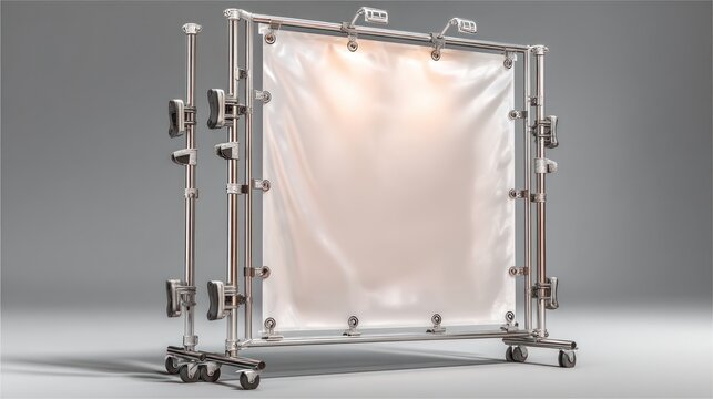 Industrial Light Diffusion Frame with Moving Barndoor