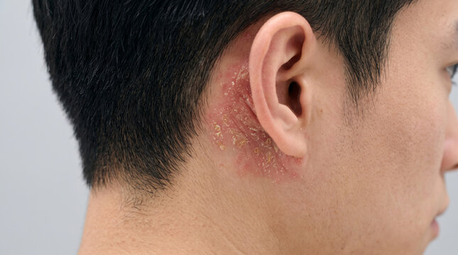 脂漏性皮膚炎による顔や肌の赤みと乾燥、肌荒れに悩む男性