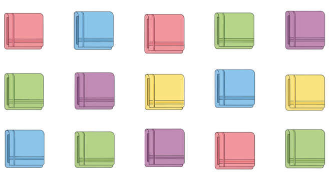 Colorful Handkerchiefs Pattern, Square Fabric Samples, Textile Design Background