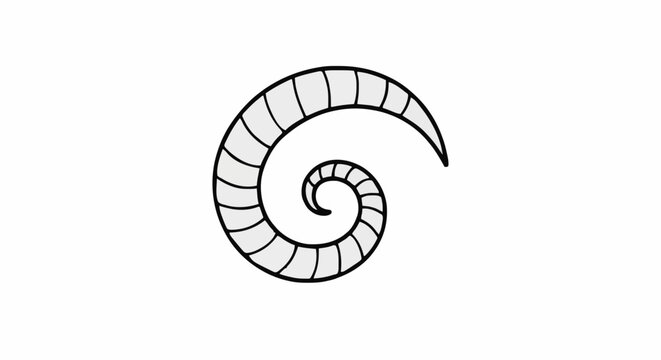 Abstract representation of a nautilus shell spiral, symbolizing growth and natural patterns