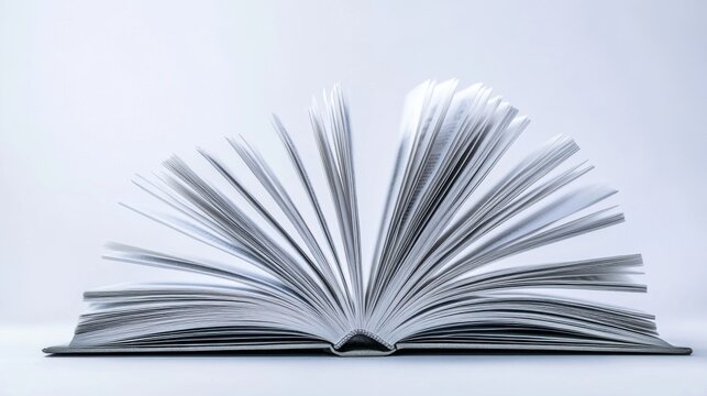 Open Book With Pages Spread Wide
