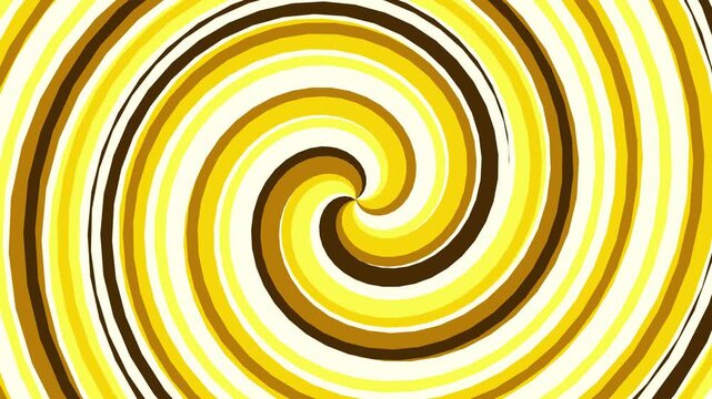 Creating Abstract Spiral Motion in Warm Yellow Tones for Visual Content