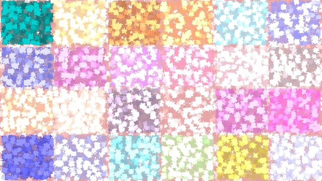 Abstract colorful background. Modern abstrack leaves wallpaper. Modern abstract cubes wall theme