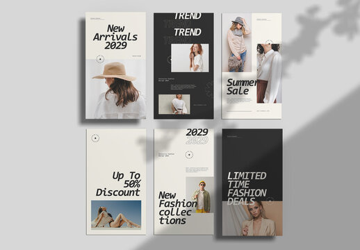 Sale Social Media Story Layout Set