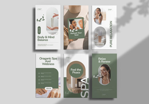 Spa and Wellness Social Media Story Layout