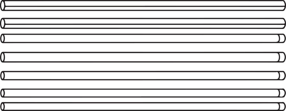 Horizontal parallel lines icon set vector illustration Vector