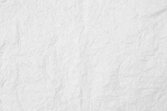 Abstract blank white crumpled paper texture background, white wrinkle paper texture background