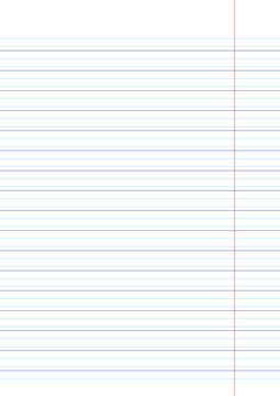 A clean and precise French Seyes ruled writing sheet featuring double lines and right margin. Ideal for handwriting practice, cursive learning, educational worksheets, and primary school resources. 