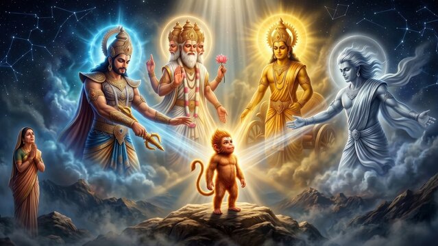 Gods Bless Hanuman &ndash; Divine Childhood Boon Scene