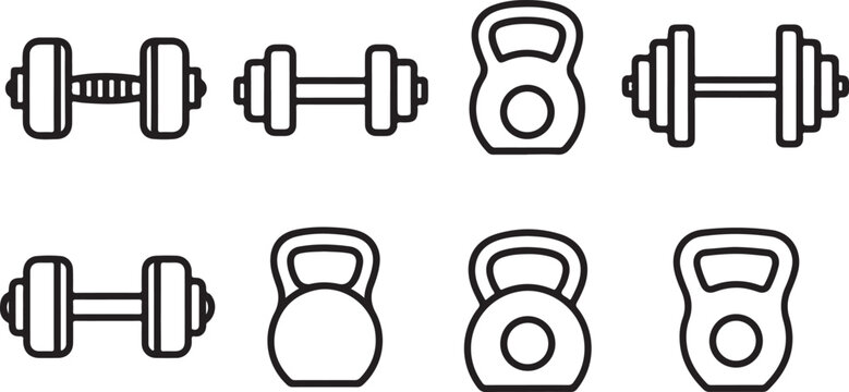 Simple icons of keys with different styles and colors Vector