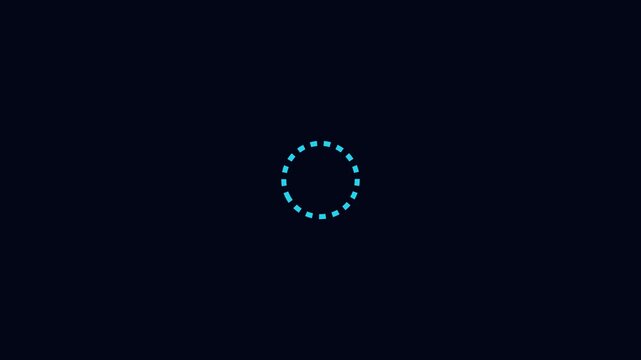 Segmented Circular Loader Animation 4K Seamless Loop