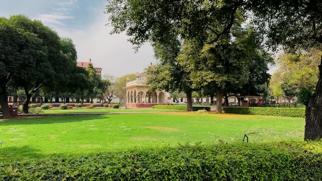 The Red Fort ( Lal Qila ) was the main residence of the old indian emperors located in the center of Delhi, India, World Heritage site by UNESCO