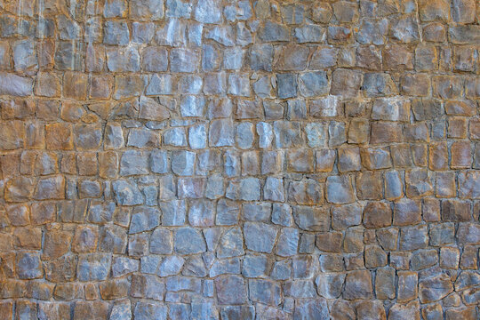 High-Resolution Stone Wall Texture Background &ndash; Rustic Natural Rock Surface Pattern, Horizontal