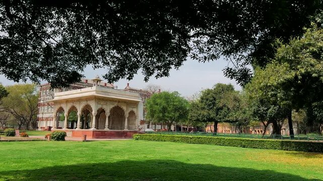 The Red Fort ( Lal Qila ) was the main residence of the old indian emperors located in the center of Delhi, India, World Heritage site by UNESCO