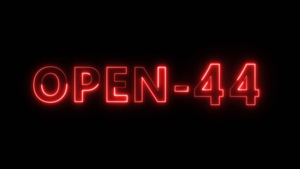 Obraz premium Neon counting game number. Glowing neon number illustration background.