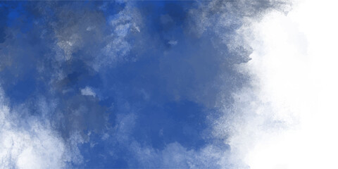 Obraz premium Deep Blue and Grey Watercolor Cloud Texture Background with White Space for Design abstract splash