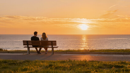 Obraz premium sunset on the beach