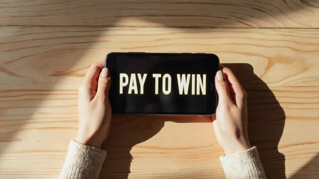 Mobile game with pay-to-win gameplay.