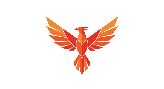 Phoenix Bird Icon Graphic Design.