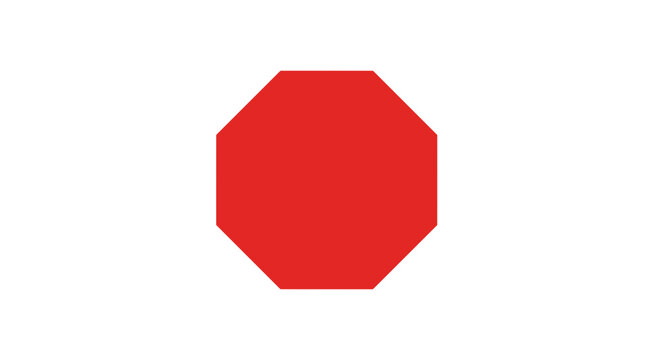 Red Stop Traffic Sign.