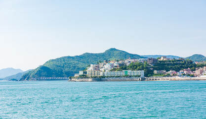 Fototapeta premium Sunny Coast Scenery of Nan'ao, Shenzhen, Guangdong, China