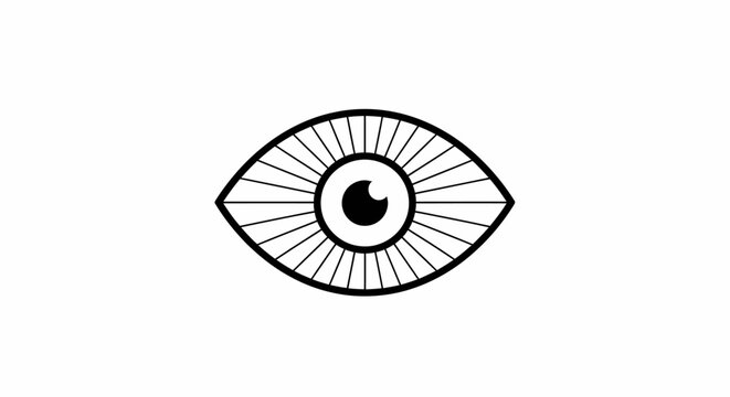 Human Eye Illustration Closeup.