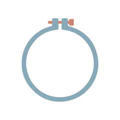 Round Embroidery Hoop for Needlework and Hand Crafting © bytaristudio