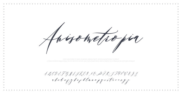 modern invitation lettering art script white brush simple brand letter vector black fashion template abc beauty illustration branding design calligraphy alphabet lowercase graphic font background ink