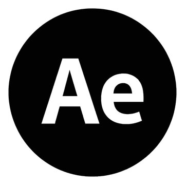 Alpha Character Glyph Icon Design on Black Background