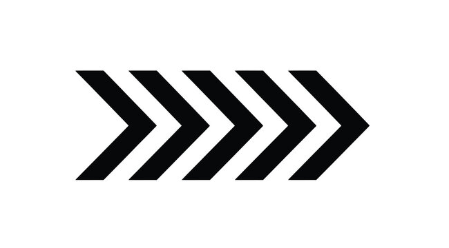 Abstract arrow icon composed of multiple chevron shapes pointing to the right